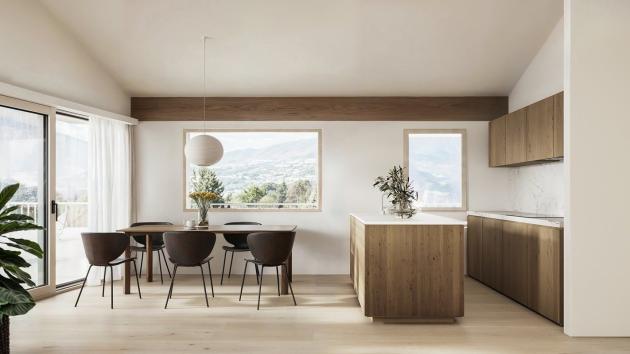 Mollens VS, Valais - Villa mitoyenne 3.5 pièces 113.00 m2 CHF 799'000.-