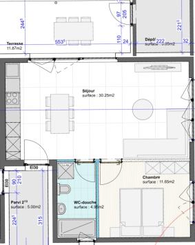 Aproz (Nendaz), Valais - Appartement terrasse 2.5 pièces 55.25 m2 CHF 1'500.- / mois