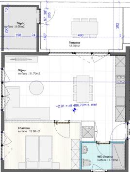 Aproz (Nendaz), Valais - Appartement terrasse 2.5 pièces 57.75 m2 CHF 1'500.- / mois