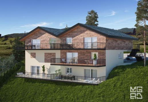 Euseigne, Valais - Appartement terrasse 3.5 pièces 97.00 m2 CHF 464'000.-